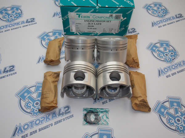 Поршни TEIKIN к-кт 4шт ремонт +0,50 TOYOTA 2L-T