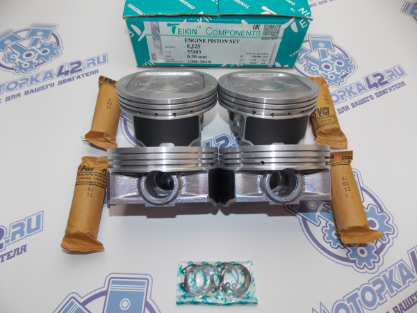 Поршни TEIKIN комплект 4шт ремонт +0,50 SUBARU EJ25 96-