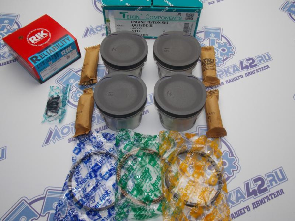 Поршни + кольца к-кт 4шт стандарт NISSAN QG18DE '03-'05