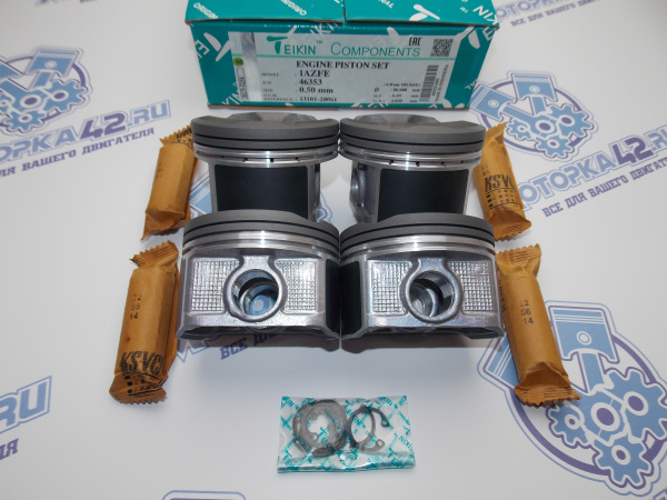Поршни TEIKIN к-кт 4шт ремонт +0,50 TOYOTA 1AZ-FE