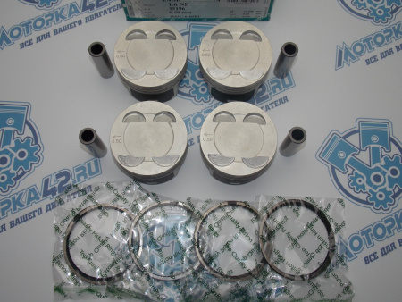 Поршни + кольца к-кт 4шт ремонт +0,50 FORD Focus 115л.с.