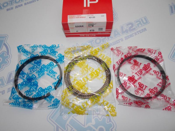 Кольца поршневые TPR стандарт Renault K7M