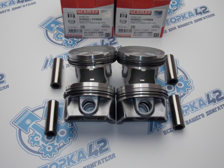 Поршни + кольца к-кт 4шт ремонт +0,50 1,6L NFU