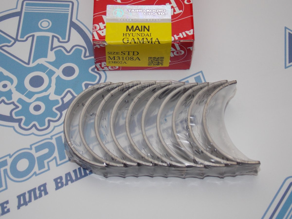 Вкладыши коренные TAIHO стандарт Hyundai / Kia G4F*