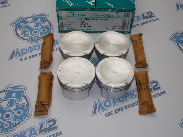Поршни TEIKIN к-кт 4шт ремонт +0,50 MAZDA ZJ 1.3