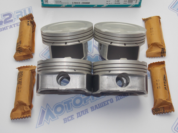 Поршни TEIKIN к-кт 4шт ремонт +1,00 HYUNDAI G4FC '06-