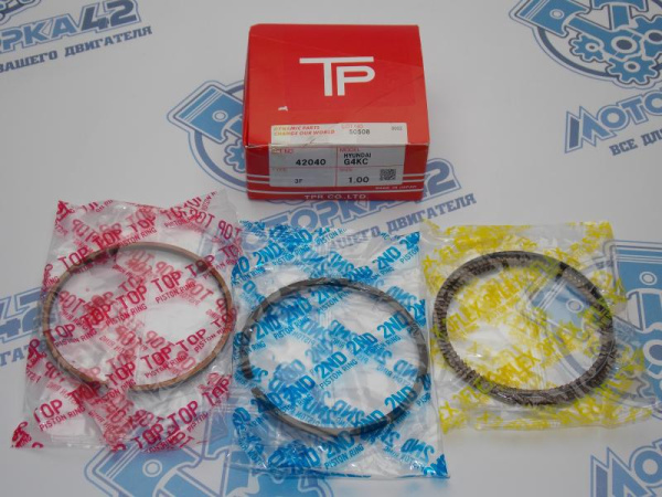 Кольца поршневые TPR ремонт +1,00 HYUNDAI G4KD