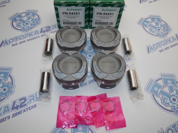 Поршни AW к-кт 4шт ремонт +0,50 FORD 1.5 EcoBoost