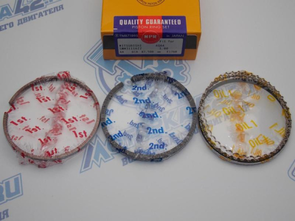 Кольца поршневые NPR ремонт +1,00 MITSUBISHI 4G64