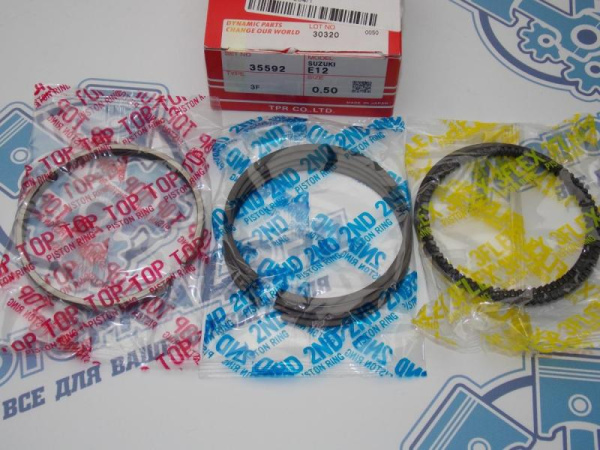 Кольца поршневые TPR ремонт +0,50 SUZUKI GA16, G15B, G16U