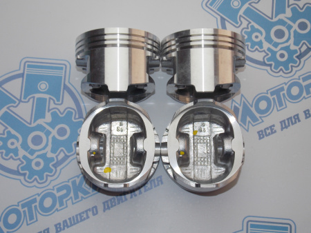 Поршни + кольца к-кт 4шт ремонт +0,50 HYUNDAI G4HG