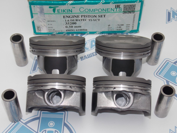 Поршни TEIKIN к-кт 4шт ремонт +0,50 FORD 1,6 PNDA