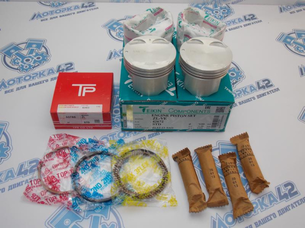 Поршни + кольца к-кт 4шт стандарт MAZDA ZL-VE