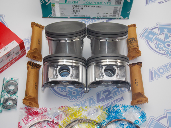 Поршни + кольца к-кт 4шт стандарт SUZUKI J20A II