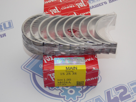 Вкладыши коренные TAIHO ремонт +1,00 TOYOTA 3S, 4S, 5S 