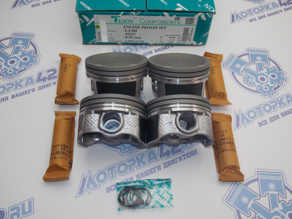Поршни TEIKIN к-кт 4шт ремонт +0,50 MAZDA 2,3 L3-VDT