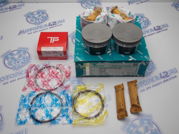 Поршни + кольца к-кт 4шт ремонт +0,25 MAZDA LF-DE