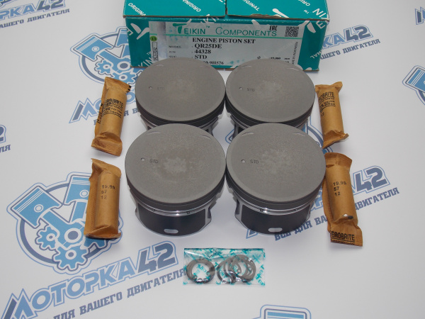 Поршни + кольца к-кт 4шт стандарт NISSAN QR25DE