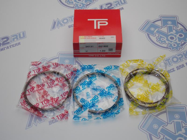 Кольца поршневые TPR ремонт +1,00 мм QG18DE