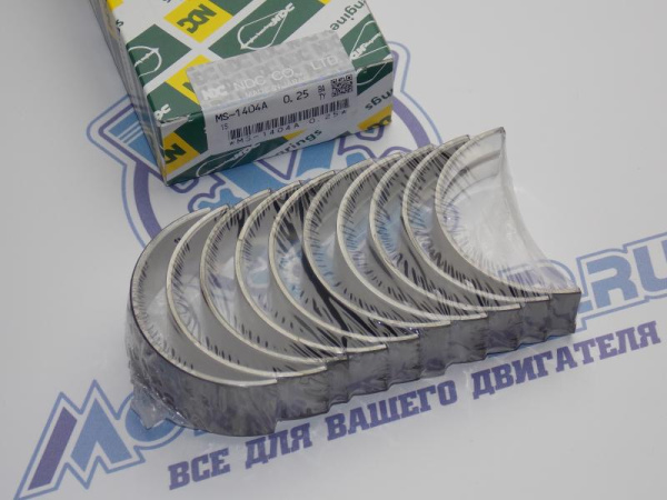 Вкладыши коренные NDC ремонт +0,25 TOYOTA 3S, 4S, 5S 