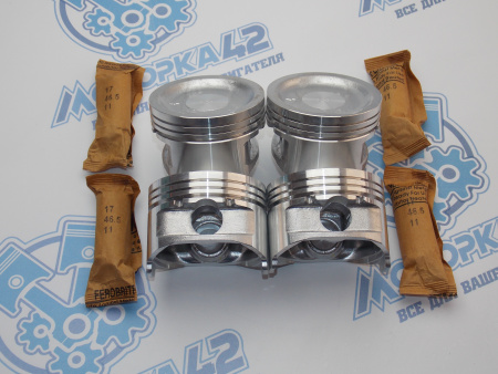 Поршни + кольца к-кт 4шт ремонт +0,50 HYUNDAI G4HG