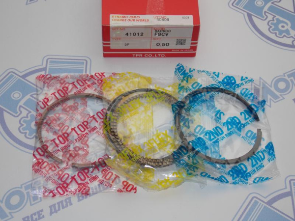 Кольца поршневые TPR ремонт +0,50 1.0L MATIZ