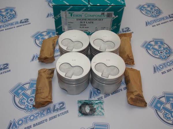 Поршни TEIKIN к-кт 4шт ремонт +0,50 TOYOTA 2L-T