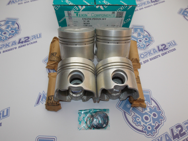 Поршни TEIKIN к-кт 4шт ремонт +1,00 TOYOTA 2C-T