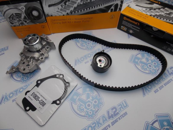 Комплект ремня ГРМ с помпой Renault D4F 