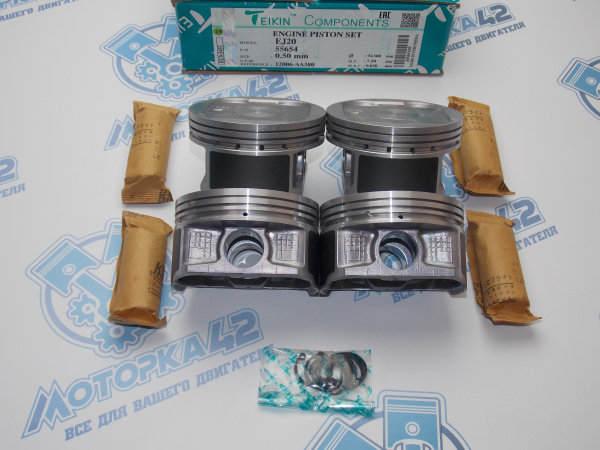 Поршни TEIKIN к-кт 4шт ремонт +0,50 SUBARU EJ20 95-'98