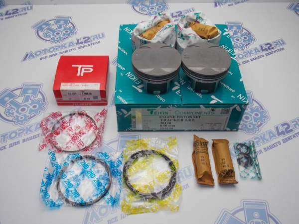 Поршни + кольца к-кт 4шт ремонт +0,50 GM A18XER, A18XEL