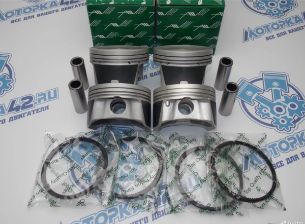 Поршни + кольца к-кт 4шт стандарт FORD Focus 100л.с.