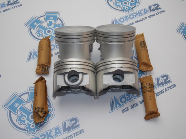 Поршни + кольца к-кт 4шт ремонт +1,00 MMC 4G63 NEW