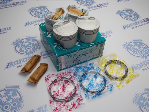 Поршни + кольца ремонт +0,50 G4EC ТагАЗ Акцент