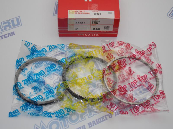 Кольца поршневые TPR ремонт +0,50 SUZUKI M13A, M15A, M16A