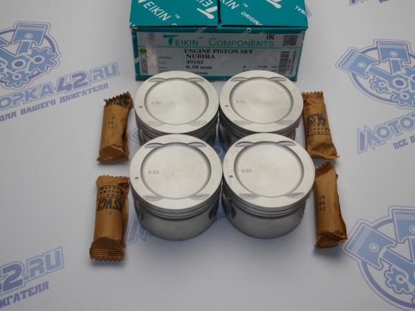 Поршни TEIKIN к-кт 4шт ремонт +0,50 GM A16DMS