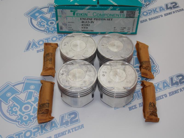 Поршни TEIKIN к-кт 4шт стандарт MMC 4G13