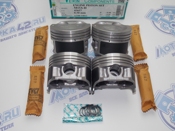 Поршни TEIKIN к-кт 4шт ремонт +0,50 SUZUKI M15A, M16A