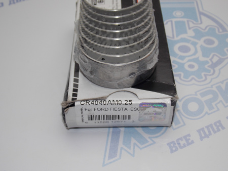 Вкладыши шатунные ремонт +0,25 FORD Rocam 1.6