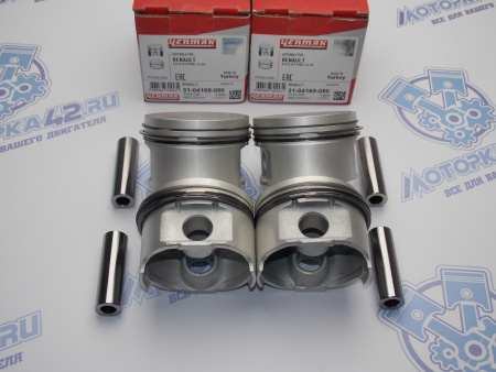 Поршни + кольца к-кт ремонт +0,50 RENAULT 1,4 K7J