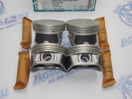 Поршни + кольца 4шт ремонт +0,50 RENAULT K7M