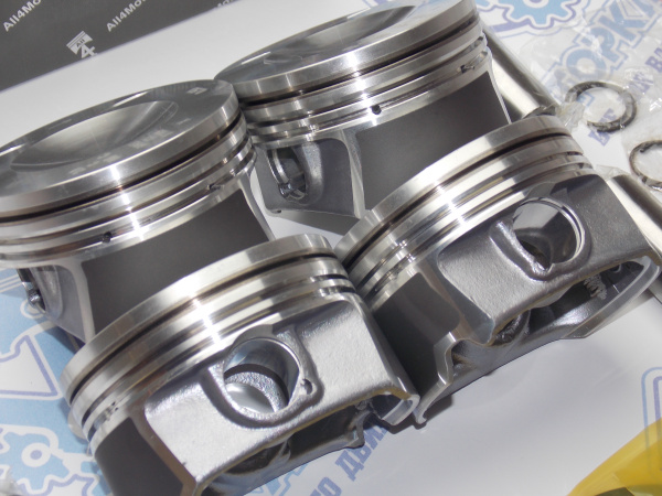 Поршни + кольца All4Motors к-кт 4шт ремонт +0,50 VAG BYK BPJ