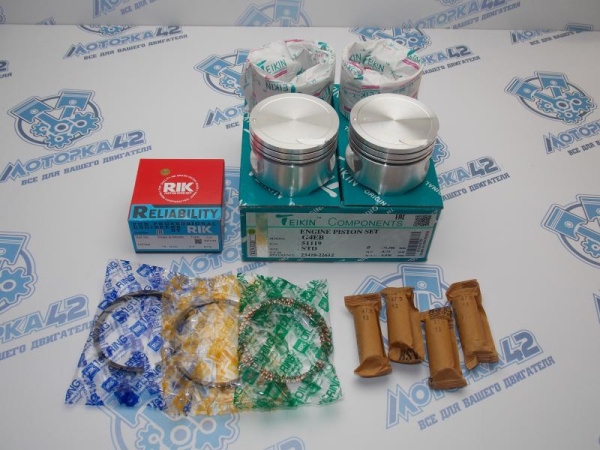 Поршни + кольца к-кт 4шт стандарт HYUNDAI G4EB, G4EK 12v