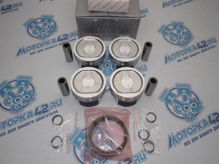 Поршни + кольца 4шт ремонт +0,50 Chery Tiggo 2.0 со стопорами