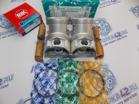 Поршни + кольца к-кт 4шт ремонт +0,50 HONDA F22B