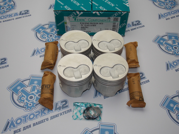 Поршни + кольца к-кт 4шт стандарт TOYOTA 3C, 3C-T Gallery