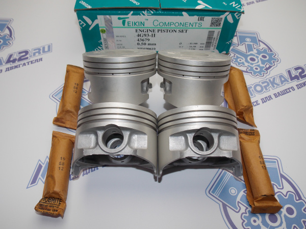 Поршни TEIKIN к-кт 4шт ремонт +0,50 MMC 4G93 II