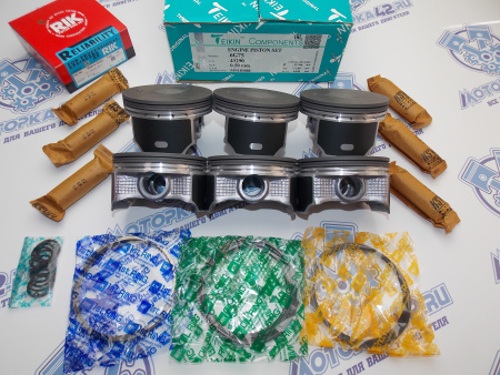 Поршни + кольца к-кт 6шт ремонт +0,50 MMC 6G75