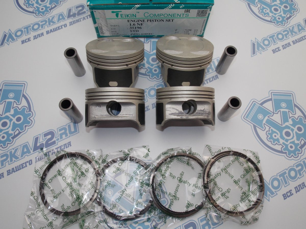 Поршни + кольца к-кт 4шт стандарт FORD Focus 115л.с.