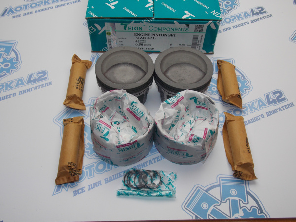 Поршни + кольца к-кт 4шт ремонт +0,50 MAZDA 2,3 L3-VDT '09-